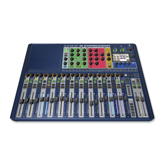 SoundCraft Si Expression Quick Start Manual