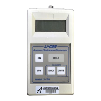 LI-COR Li-189 Instruction Manual