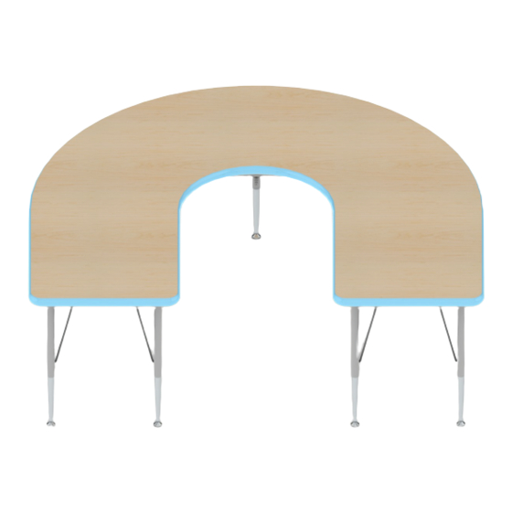 SMITH SYSTEM Horseshoe Activity Table 01933 Assembly Instructions