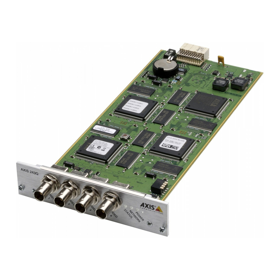 Axis 243Q Installation Manual