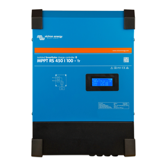 Victron energy SmartSolar MPPT RS 450/100 Manual