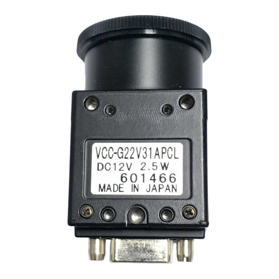CIS VISIONmini VCC-G22V31APCL Manuals