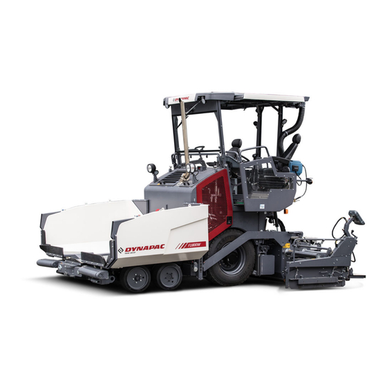 Dynapac F1800W Operation & Maintenance Manual