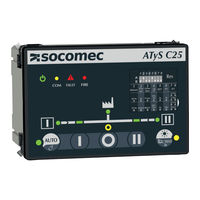 socomec ATyS C25 Quick Start Manual