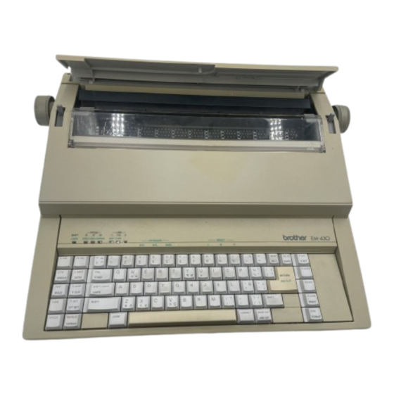 Brother EM-430 User Manual