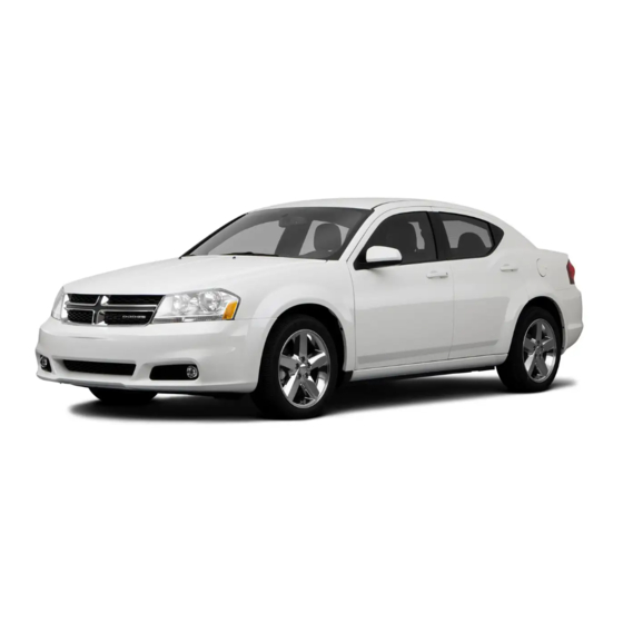 Dodge 2011 Avenger Owner's Manual