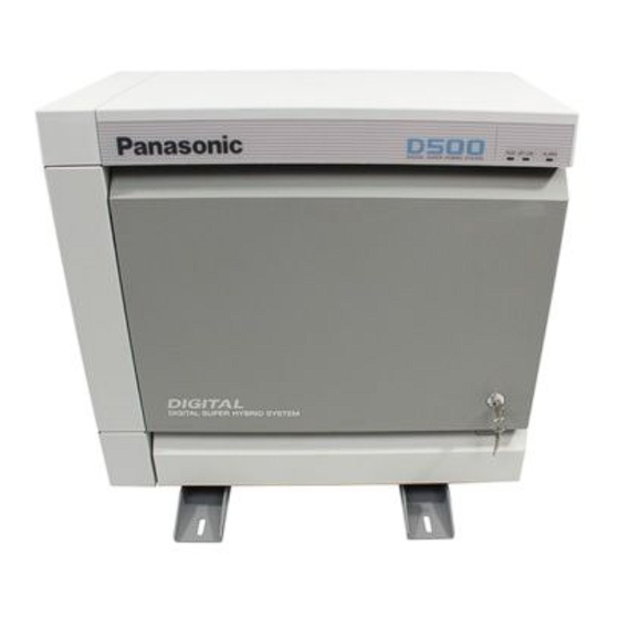 Panasonic KX-TD500 System Reference Manual