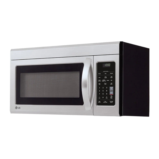 LG LMV1831STLG Microwave Oven Manuals