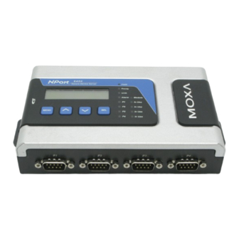 Moxa Technologies NPort 6450 Series Quick Installation Manual