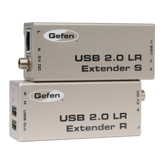 Gefen USB2.0-LR USB Extender Manuals