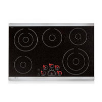 LG LCE3681ST - 36in Smoothtop Electric Cooktop 5 Steady Heat Elements User's Manual & Installation Instructions