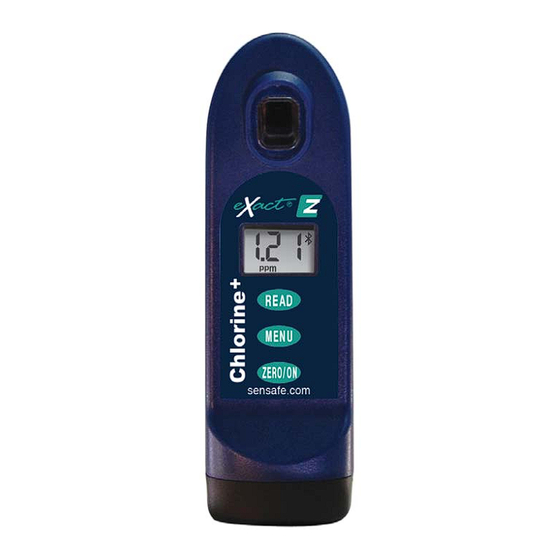 User Manuals: SenSafe Chlorine+ Exact Z Photometer