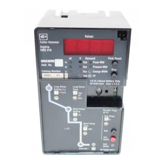 Eaton Digitrip RMS Series Instructional Leaflet