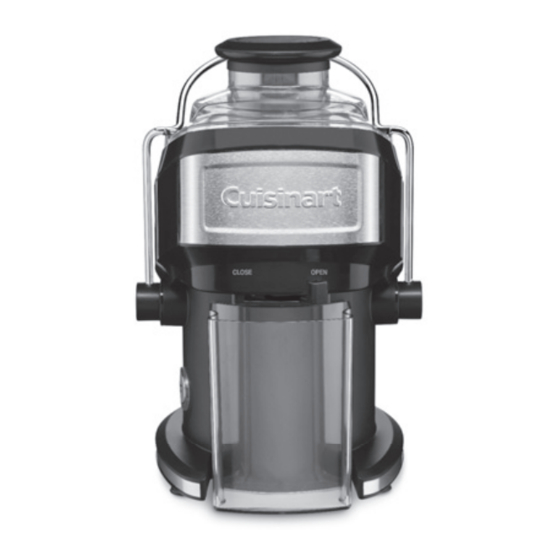 Cuisinart CJE500E Instructions Manual