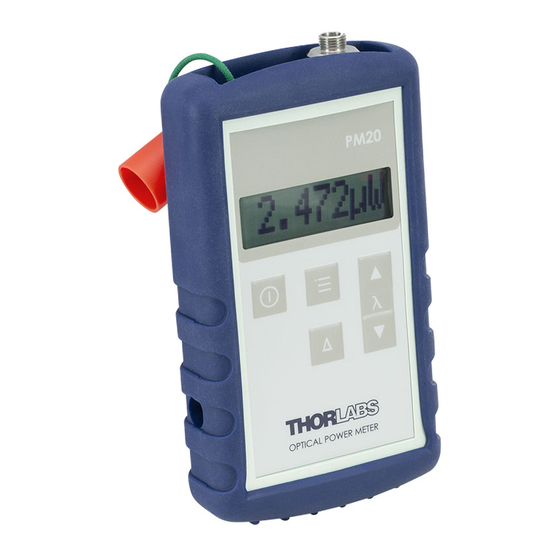 THORLABS PM20CH Operation Manual