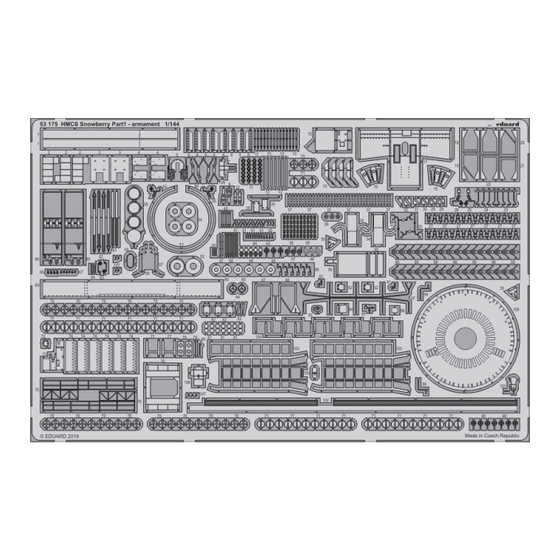 Eduard HMCS Snowberry Part1 - armament 1/144 Quick Start Manual