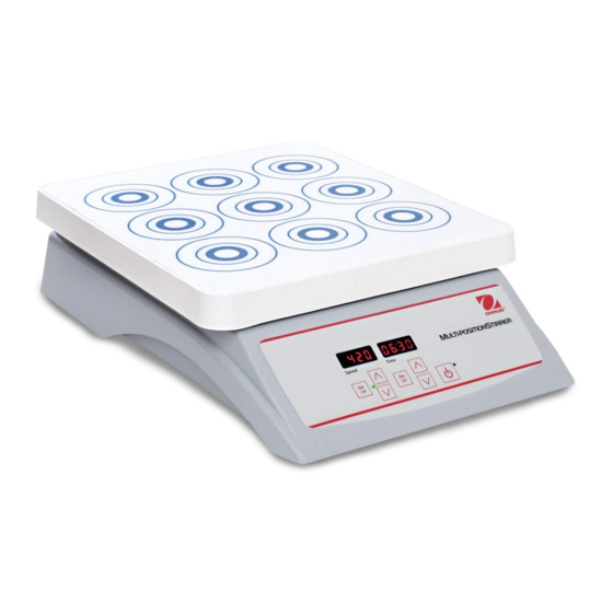 OHAUS Stirrer Multi Position STMP4AL Instruction Manual