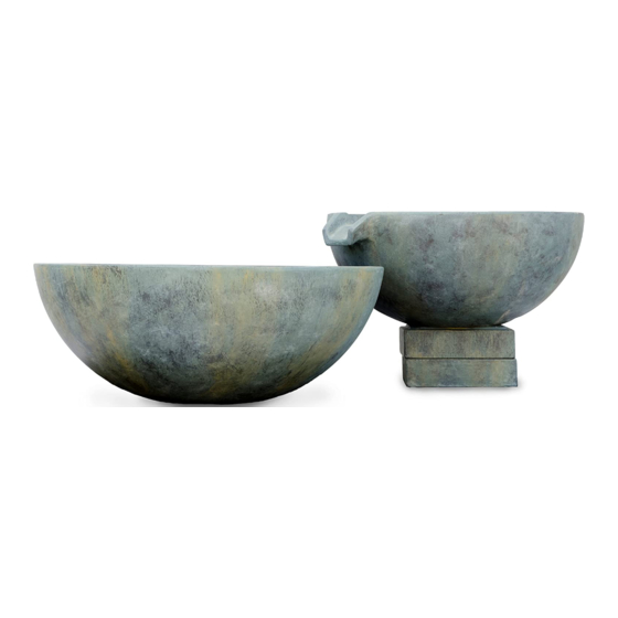 AquaScape Fire and Water Spillway Bowl Manuals