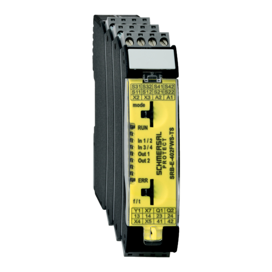 schmersal SRB-E-402FWS-TS Safety Relay Manuals