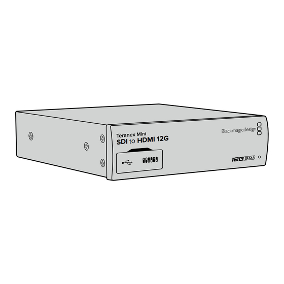 Blackmagicdesign Teranex Mini Installation And Operation Manual