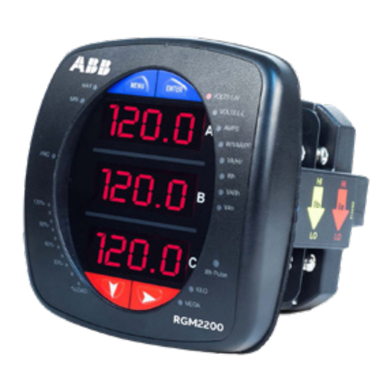 ABB RGM2200 Quick Start Manual