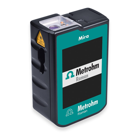 User Manuals: Metrohm Mira P Raman Spectrometer