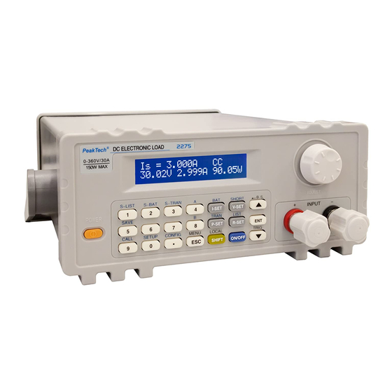 PeakTech 2275 Operation Manual