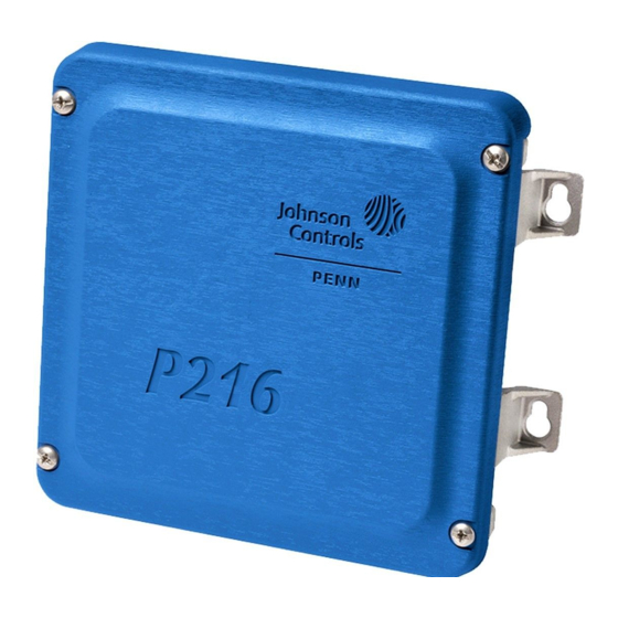 Johnson Controls Penn P216 Series Installation Instructions Manual
