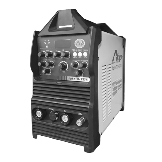 AHP alphaTIG 225Xi Operator's Manual