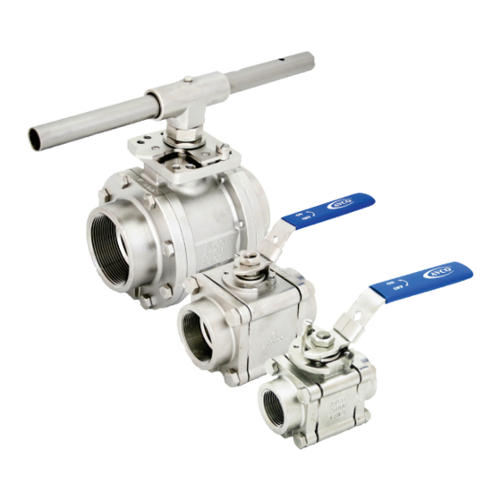 AVCO 1100 Series Ball Valve Manuals