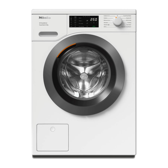 Miele WED325 WCS Washing Machine Manuals