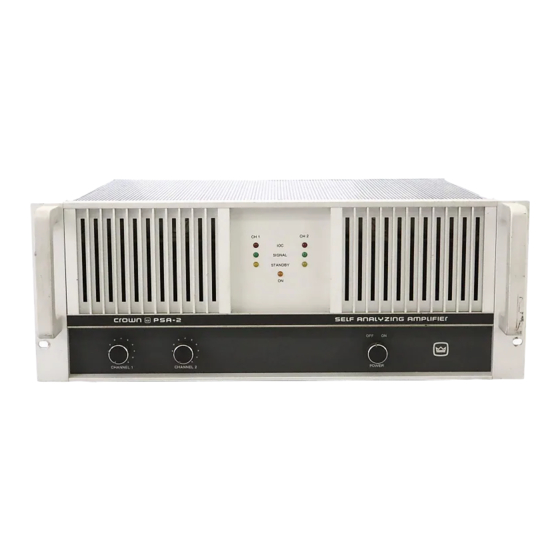 Crown PSA-2 User Manual