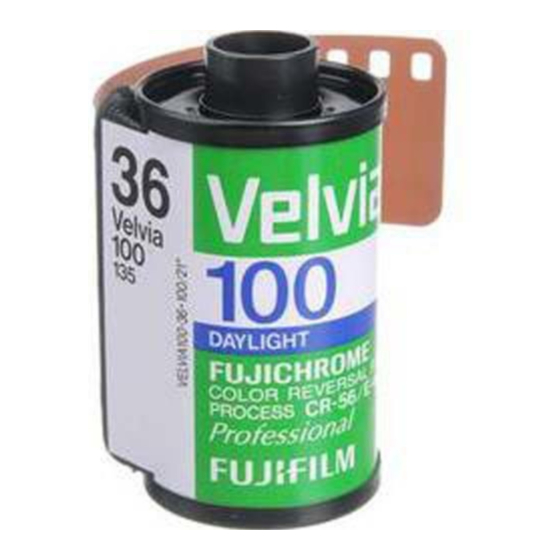 FujiFilm FUJICHROME VELVIA RVP100 Product Information Bulletin