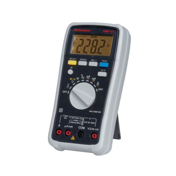 Multimetrix DMM121 Instruction Manual