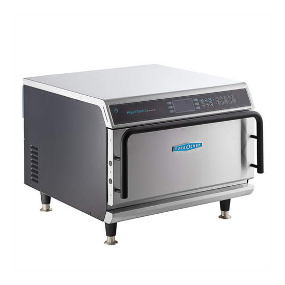 TurboChef High h batch 2 Service Manual