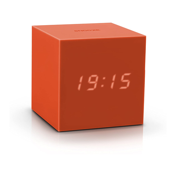 GINGKO Gravity Cube Click Clock Manual