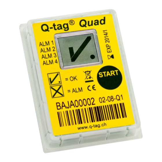 berlinger Q-tag Quad Start and Stop Operation Manual