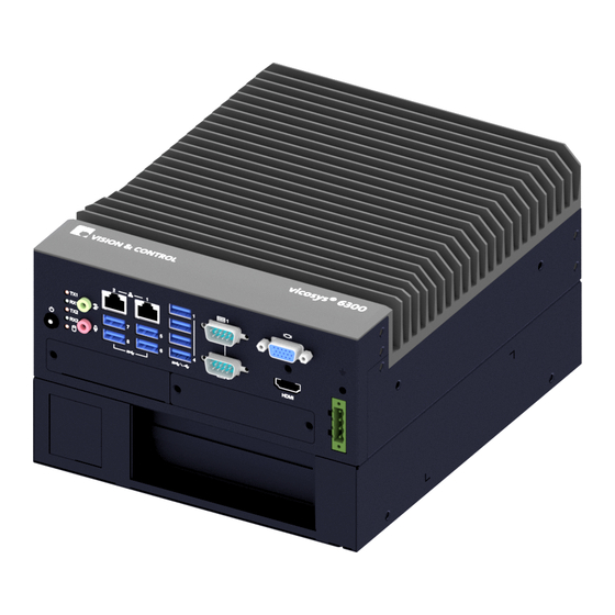 Vision & Control vicosys 6300 Instructions For Use Manual