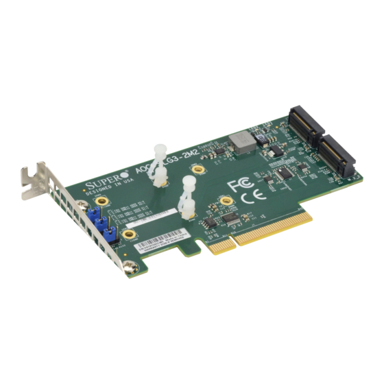 Supermicro AOC-SLG3-2M2-O User Manual