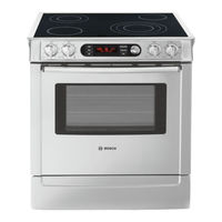 Bosch GAS RANGES Use And Care Manual