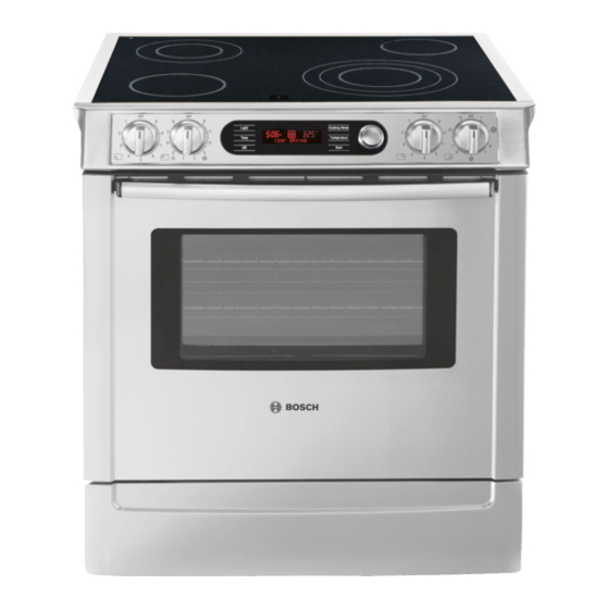 Bosch GAS RANGES Manuals