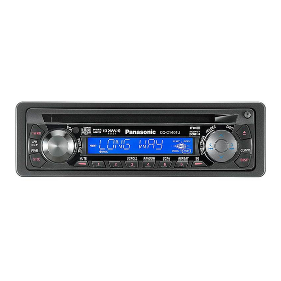 Panasonic CQ-C1401U Operating Instructions