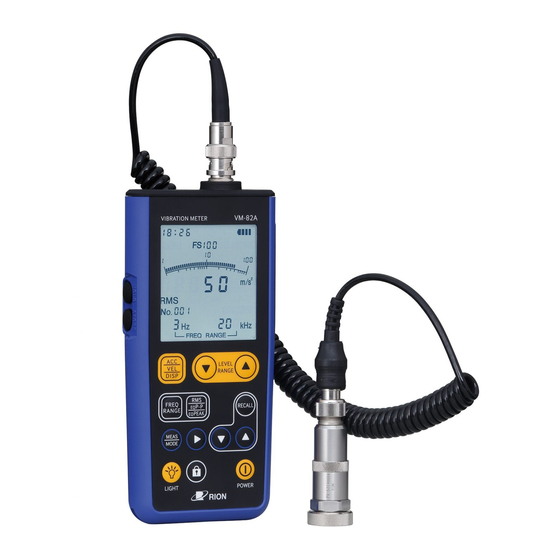 Rion VM-82A Concise Manual