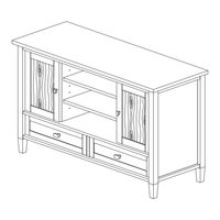 Simpli Home WyndenHall brooklyn + max AXCWSH16-FG Manual
