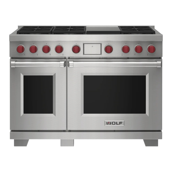 Wolf DF48650G/S/P Use And Care Manual