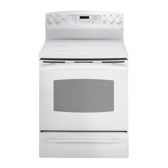 GE PB900DPBB - Profile 30 in. Electric Range Dimensions And Installation Information
