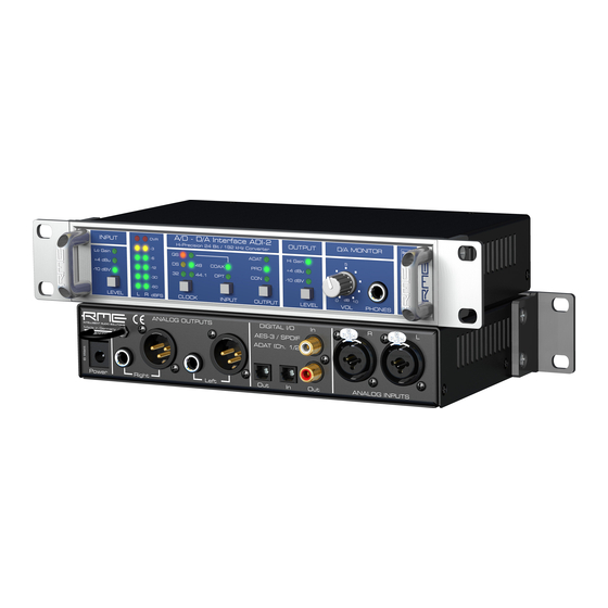 RME Audio ADI-2 User Manual