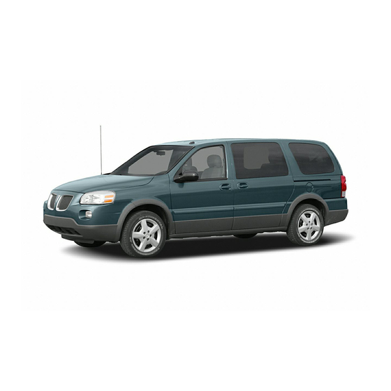 Pontiac 2005 Montana SV6 Owner's Manual