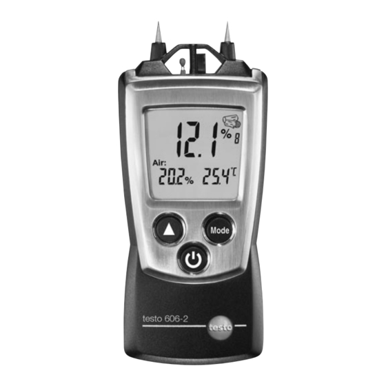 TESTO 606-2 Instruction Manual