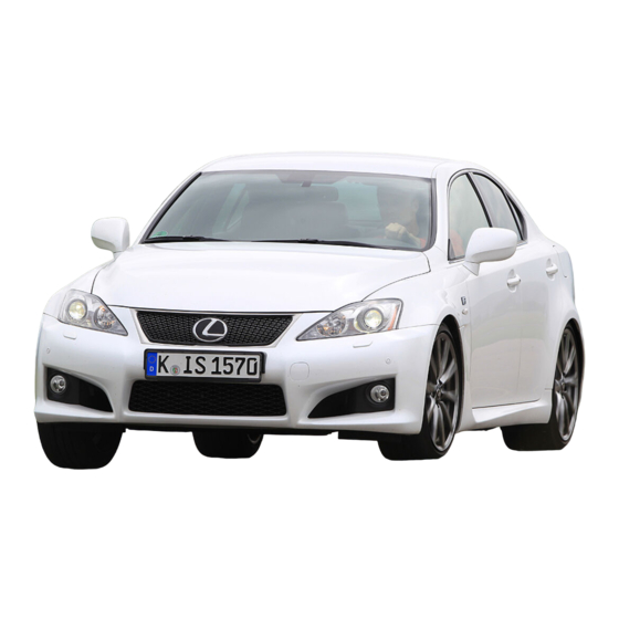 Lexus IS F 2012 Owner's Manual